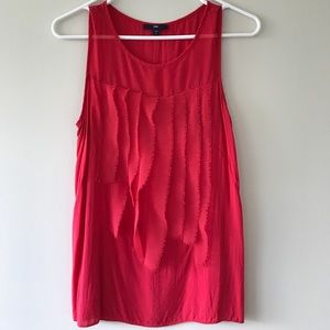 Razored red blouse